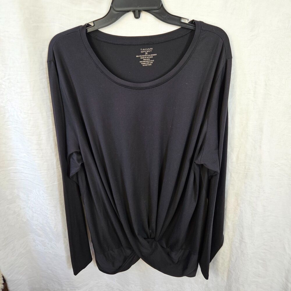 TAHARI Sport Twist Front Shirt Size 2X